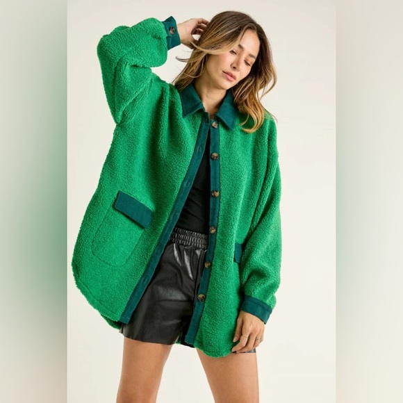 Button Down Cardigan Fleece - Picture 1 of 3